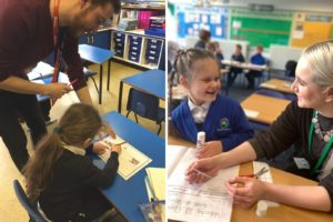 Initial Teacher Training students James Eardley and Sam Unitt