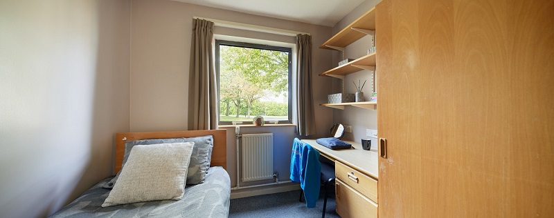 Single ensuite bedroom in Scholars Green Halls