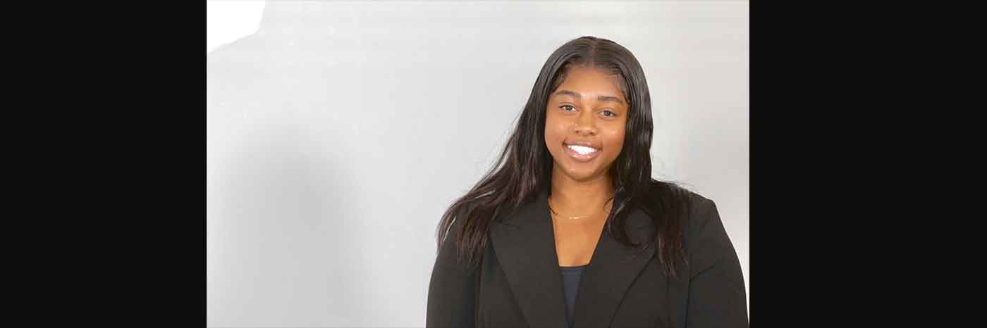 The picture shows Anoushka Reeves-Daley who is currently studying Biomedical Science BSc (Hons) at the University of Northampton